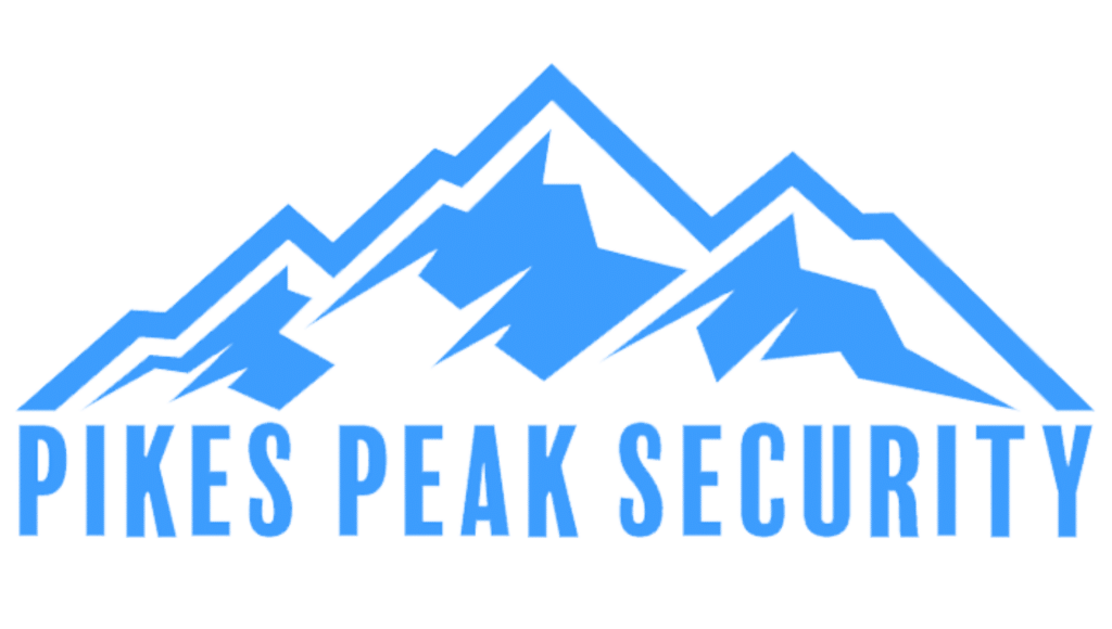 Blue Pikes peak Security Logo