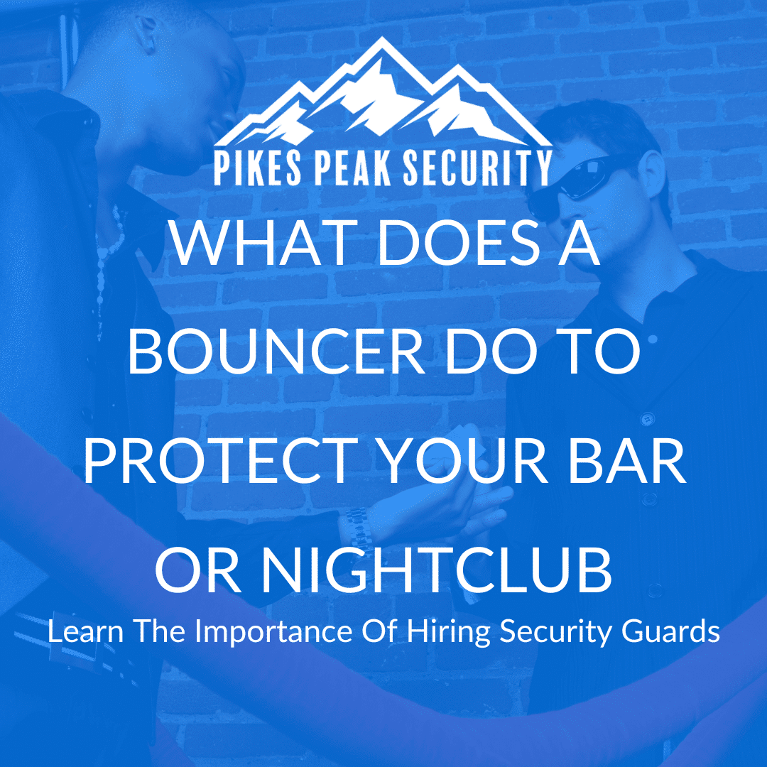 what does a bouncer do
